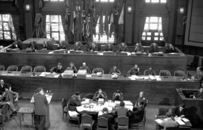 This is a general view of the International Military Tribunal for the Far East meeting in Tokyo in April, 1947.