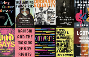 Book cover images of ten LGBTQIA+ novels.