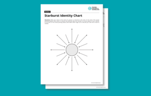 Preview of the Starburst Identity Chart Template.