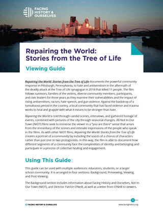 Repairing the World: Stories from the Tree of Life Viewing Guide