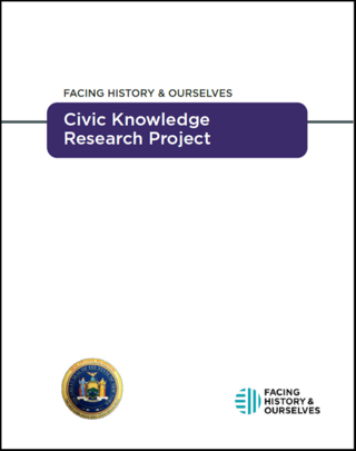 acing History & Ourselves Civic Knowledge Research Project Cover