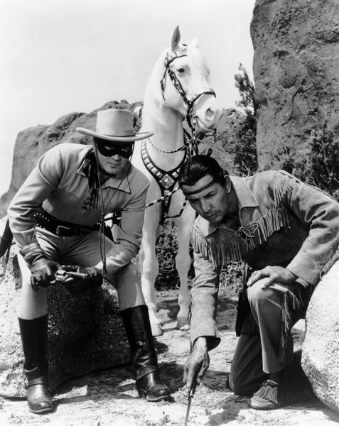 1950s film still from The Lone Ranger