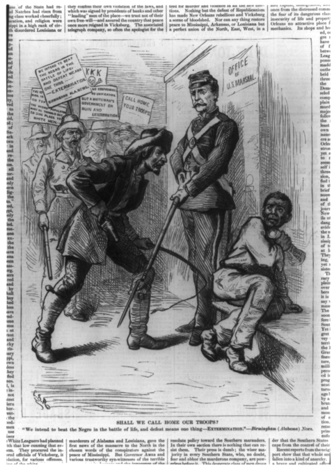 Reaction of radical South toward Negro after North does not follow up her promises to the Negro.