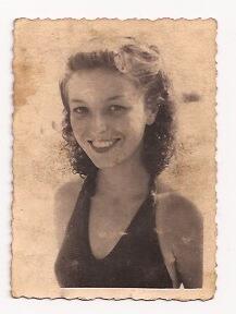 Photograph of Suzanne, the sister of Holocaust survivor Ava Kadishson Schieber, at age 15 or 16.
